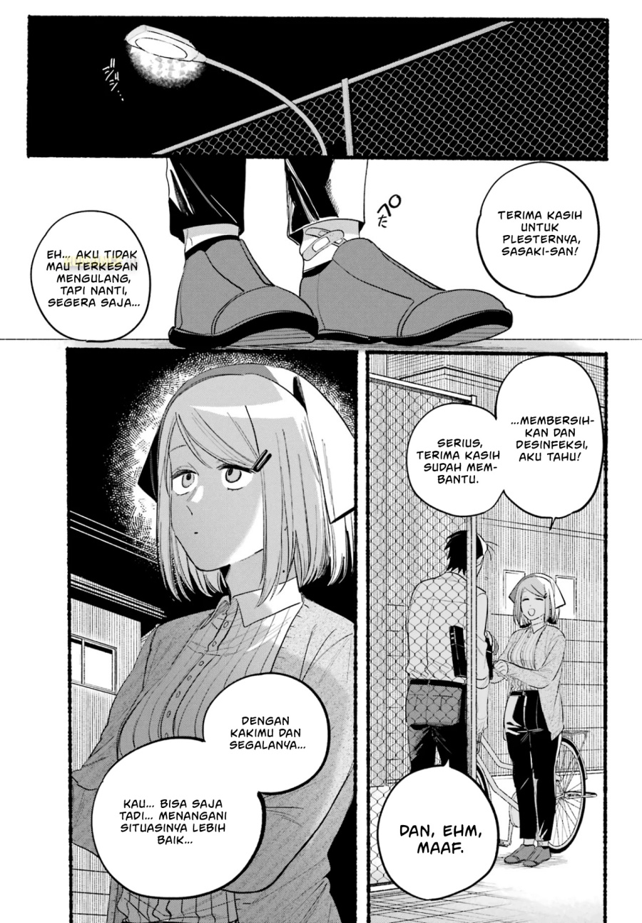 A Story About Smoking at the Back of the Supermarket (Super no Ura de Yani Suu Futari) Chapter 39 Bahasa Indonesia