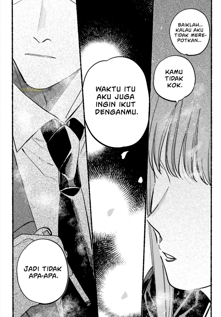 A Story About Smoking at the Back of the Supermarket (Super no Ura de Yani Suu Futari) Chapter 39 Bahasa Indonesia