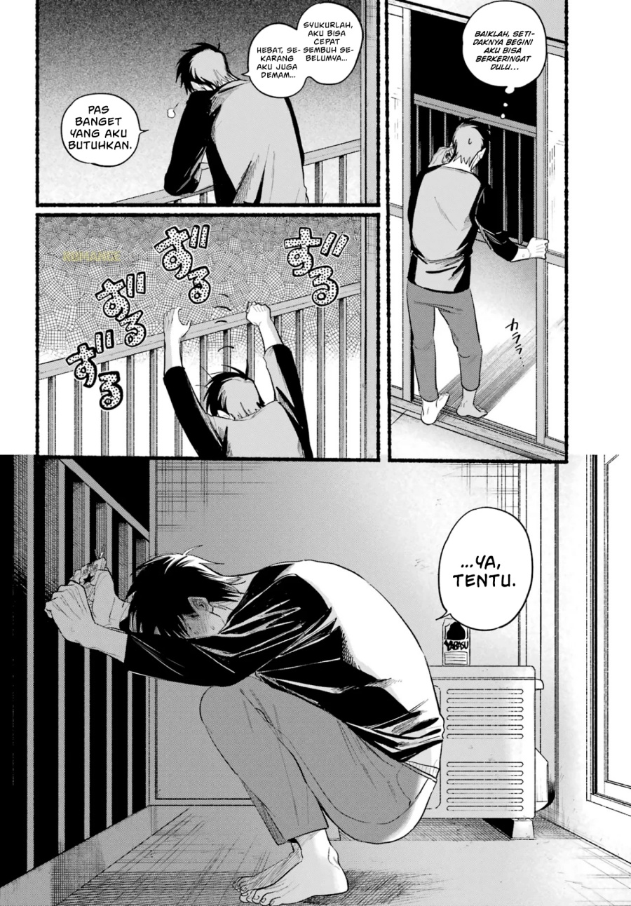 A Story About Smoking at the Back of the Supermarket (Super no Ura de Yani Suu Futari) Chapter 39 Bahasa Indonesia