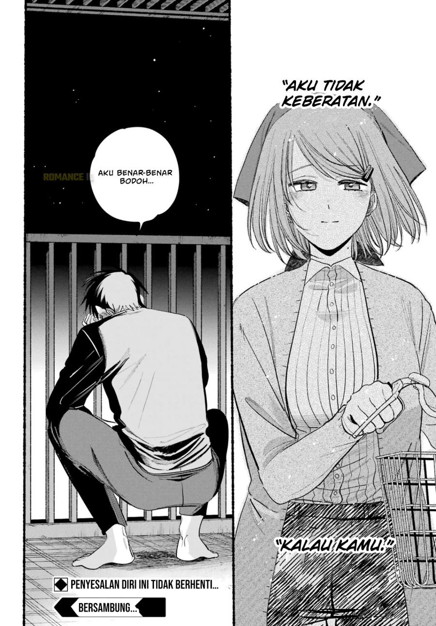A Story About Smoking at the Back of the Supermarket (Super no Ura de Yani Suu Futari) Chapter 39 Bahasa Indonesia