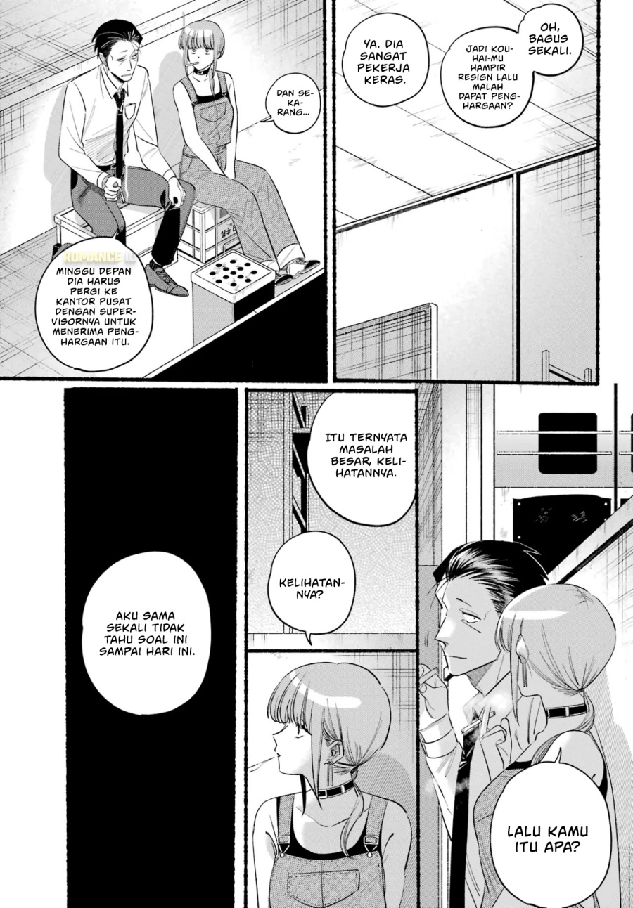 A Story About Smoking at the Back of the Supermarket (Super no Ura de Yani Suu Futari) Chapter 40 Bahasa Indonesia