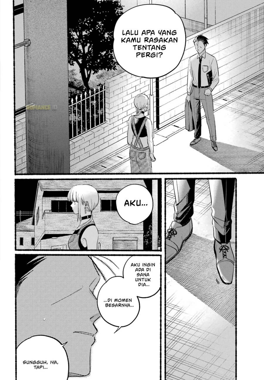 A Story About Smoking at the Back of the Supermarket (Super no Ura de Yani Suu Futari) Chapter 40 Bahasa Indonesia