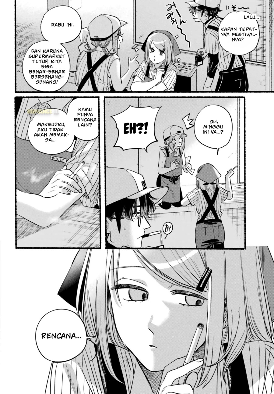 A Story About Smoking at the Back of the Supermarket (Super no Ura de Yani Suu Futari) Chapter 41 Bahasa Indonesia