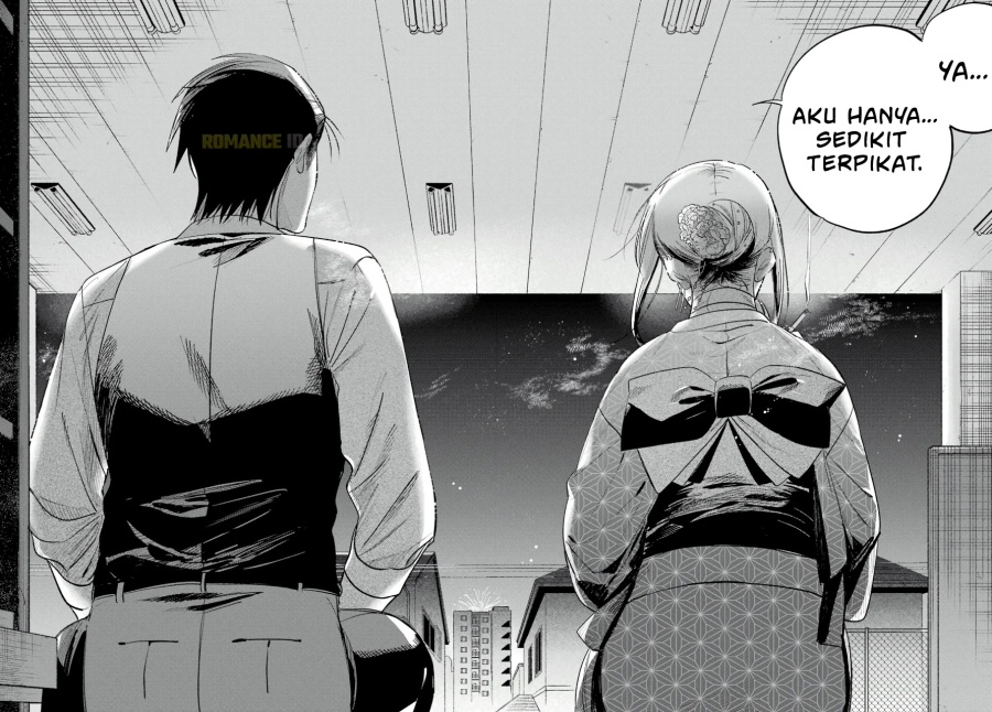 A Story About Smoking at the Back of the Supermarket (Super no Ura de Yani Suu Futari) Chapter 42 Bahasa Indonesia