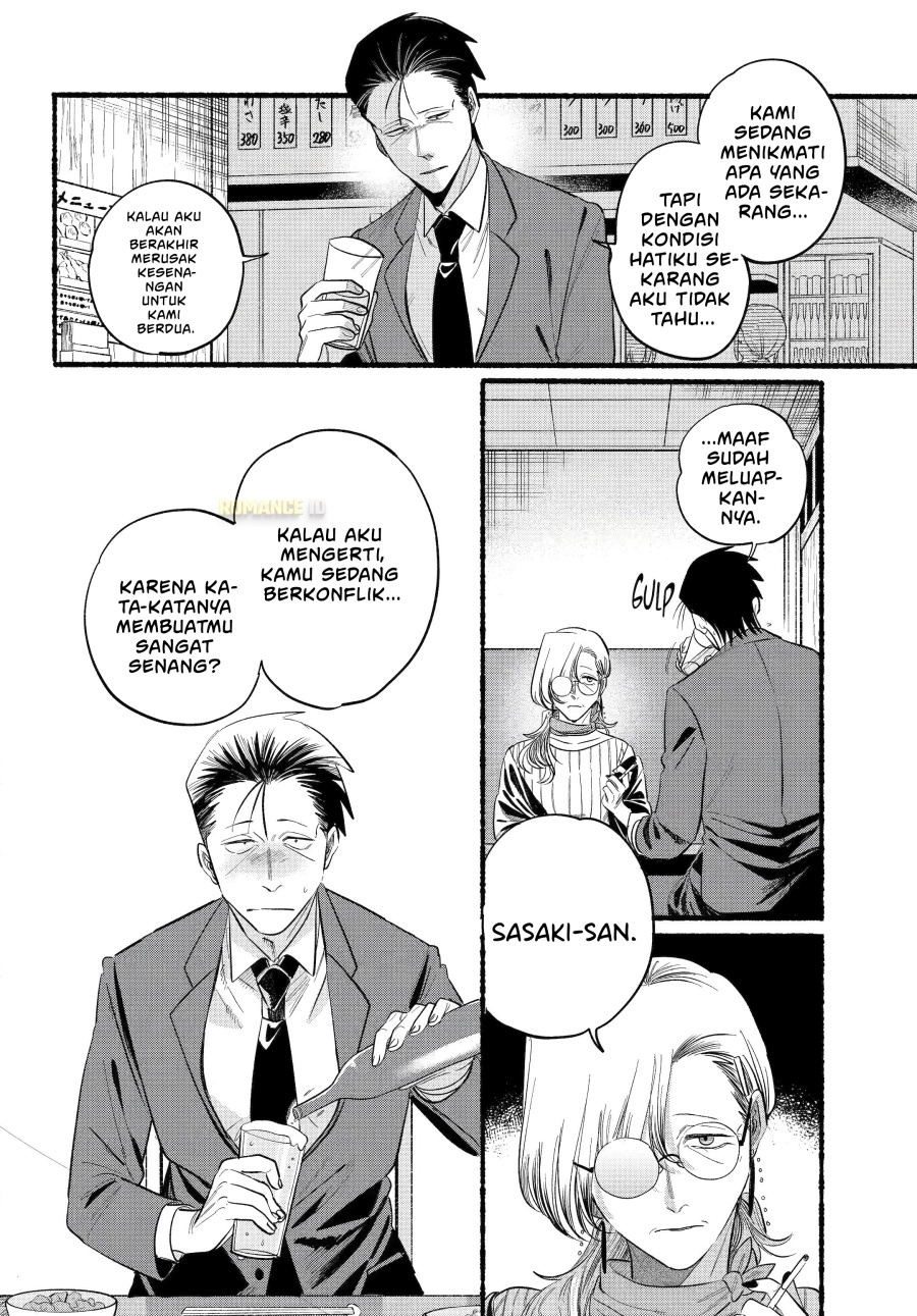 A Story About Smoking at the Back of the Supermarket (Super no Ura de Yani Suu Futari) Chapter 43 Bahasa Indonesia