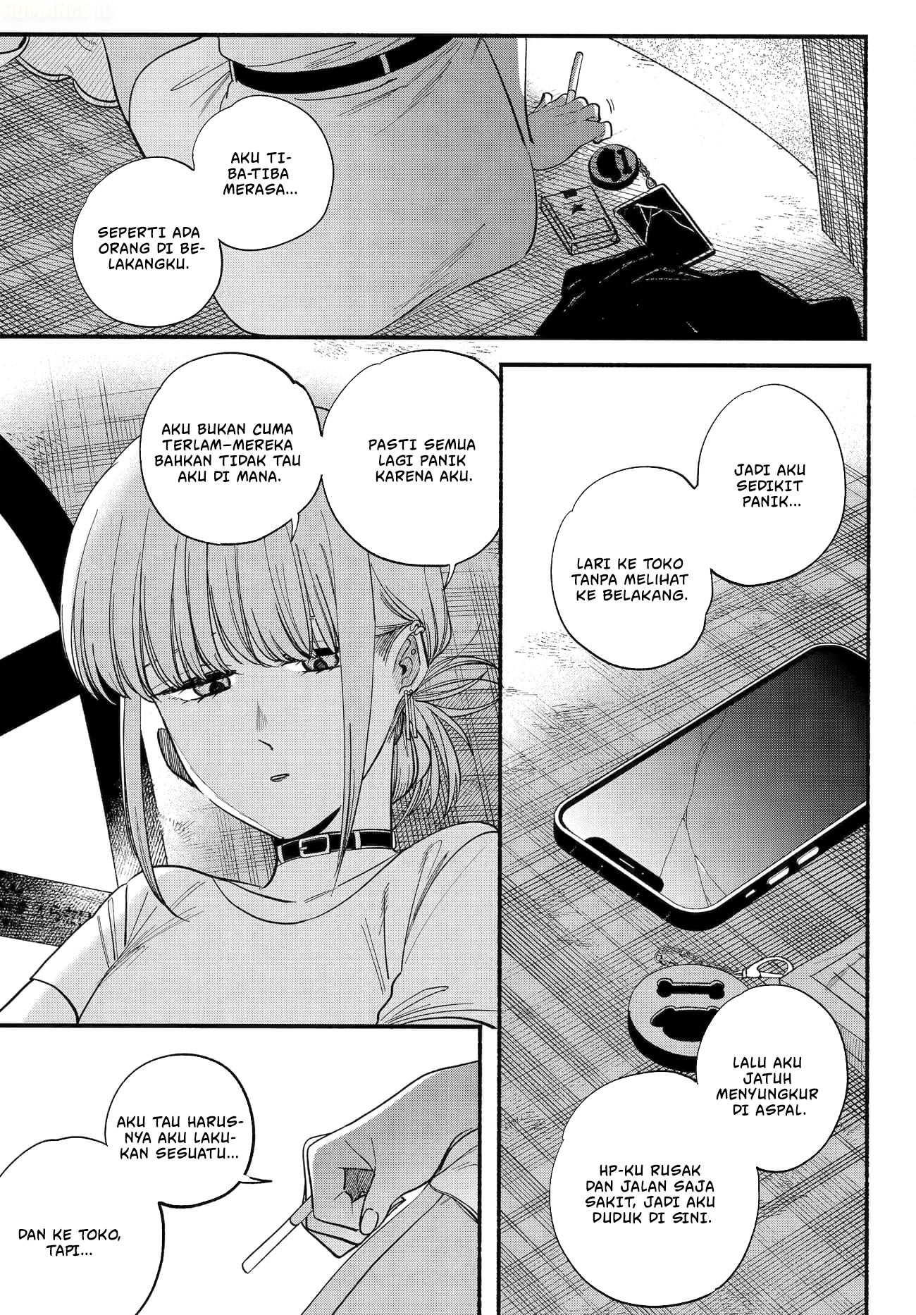 A Story About Smoking at the Back of the Supermarket (Super no Ura de Yani Suu Futari) Chapter 49 Bahasa Indonesia