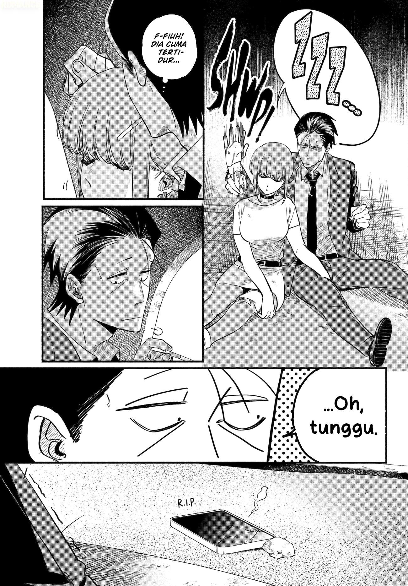 A Story About Smoking at the Back of the Supermarket (Super no Ura de Yani Suu Futari) Chapter 49 Bahasa Indonesia