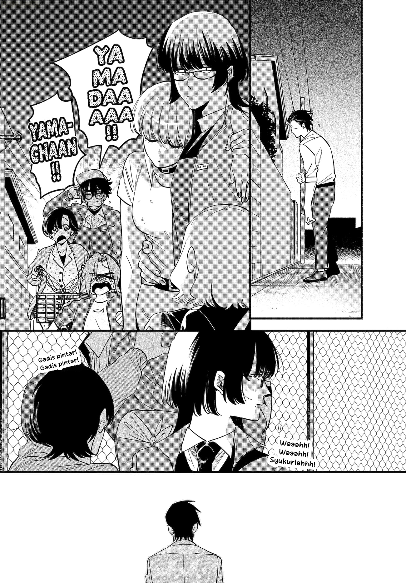 A Story About Smoking at the Back of the Supermarket (Super no Ura de Yani Suu Futari) Chapter 49 Bahasa Indonesia