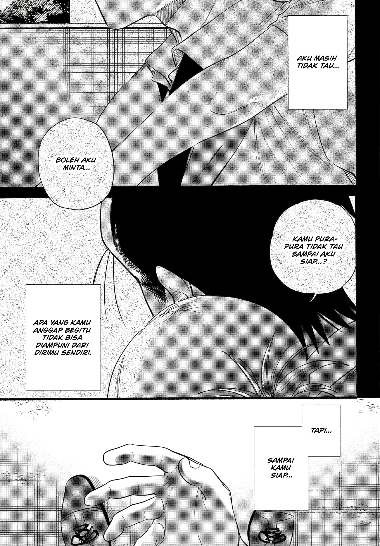 A Story About Smoking at the Back of the Supermarket (Super no Ura de Yani Suu Futari) Chapter 49 Bahasa Indonesia
