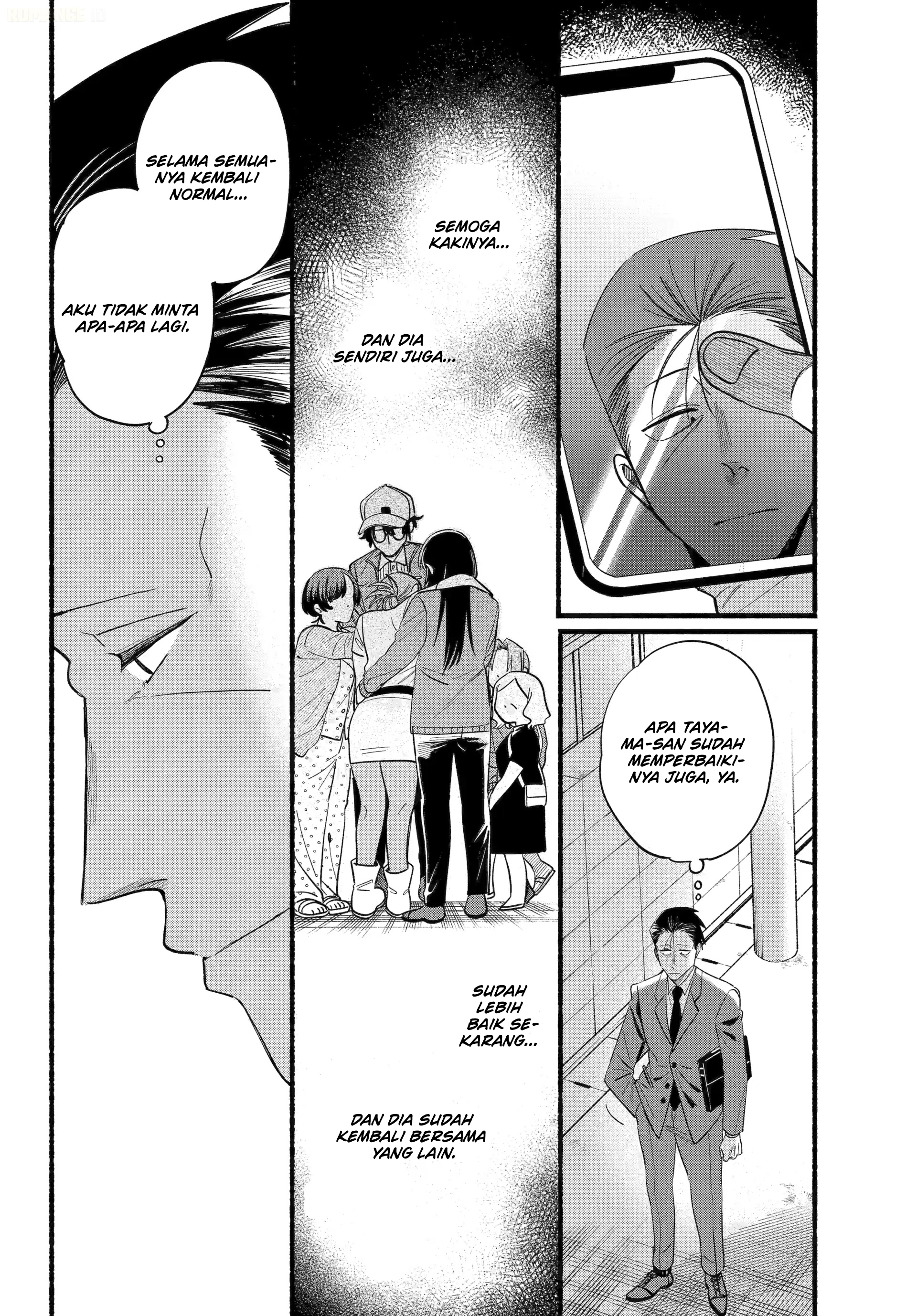 A Story About Smoking at the Back of the Supermarket (Super no Ura de Yani Suu Futari) Chapter 51 Bahasa Indonesia