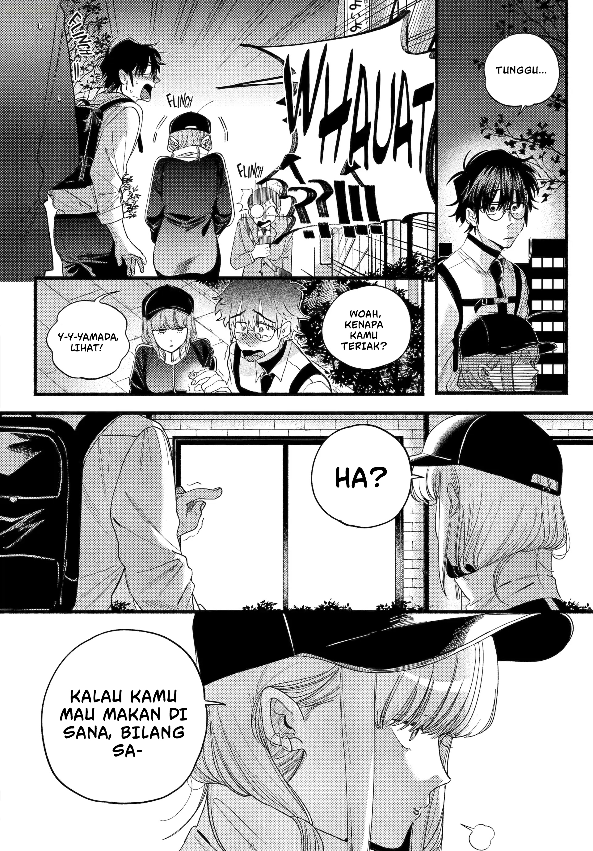 A Story About Smoking at the Back of the Supermarket (Super no Ura de Yani Suu Futari) Chapter 51 Bahasa Indonesia