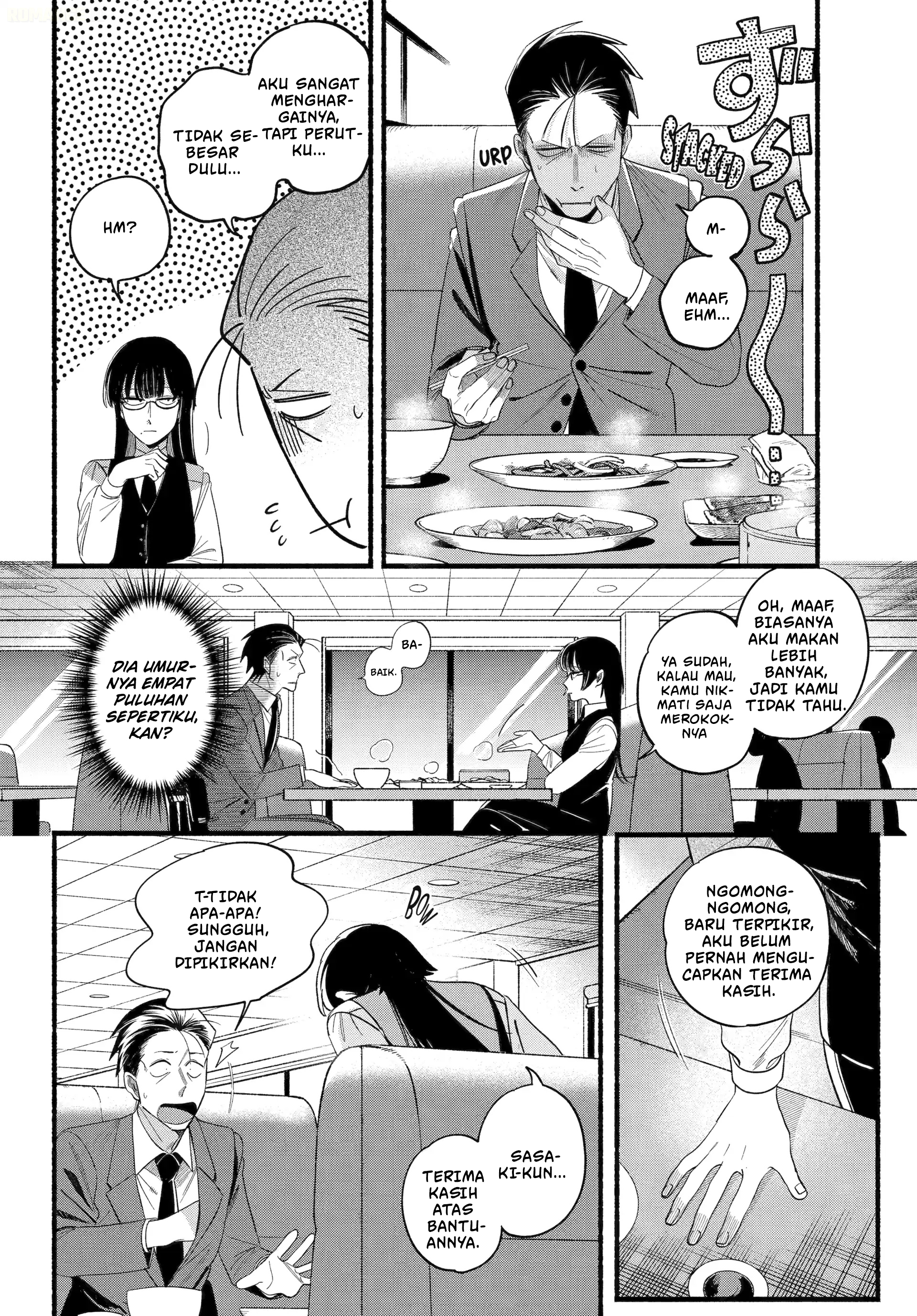 A Story About Smoking at the Back of the Supermarket (Super no Ura de Yani Suu Futari) Chapter 51 Bahasa Indonesia