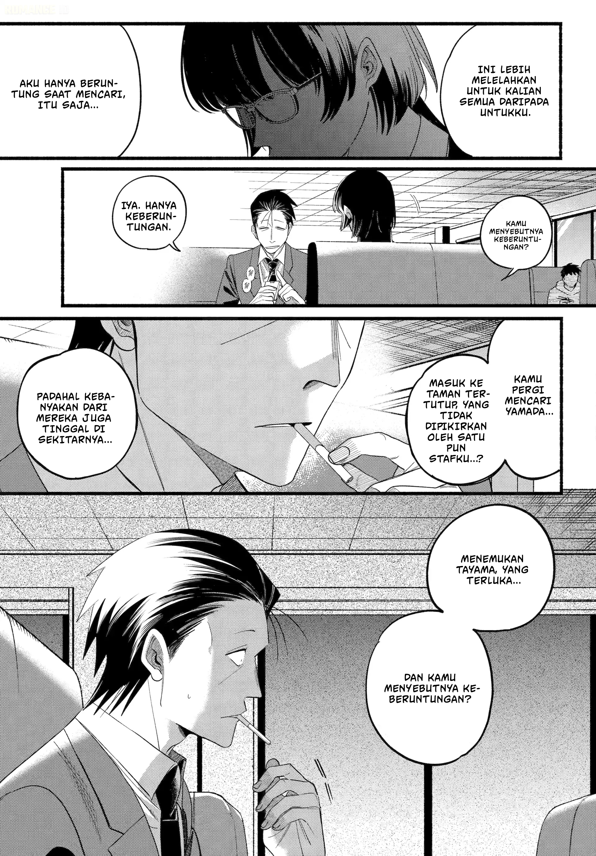 A Story About Smoking at the Back of the Supermarket (Super no Ura de Yani Suu Futari) Chapter 51 Bahasa Indonesia