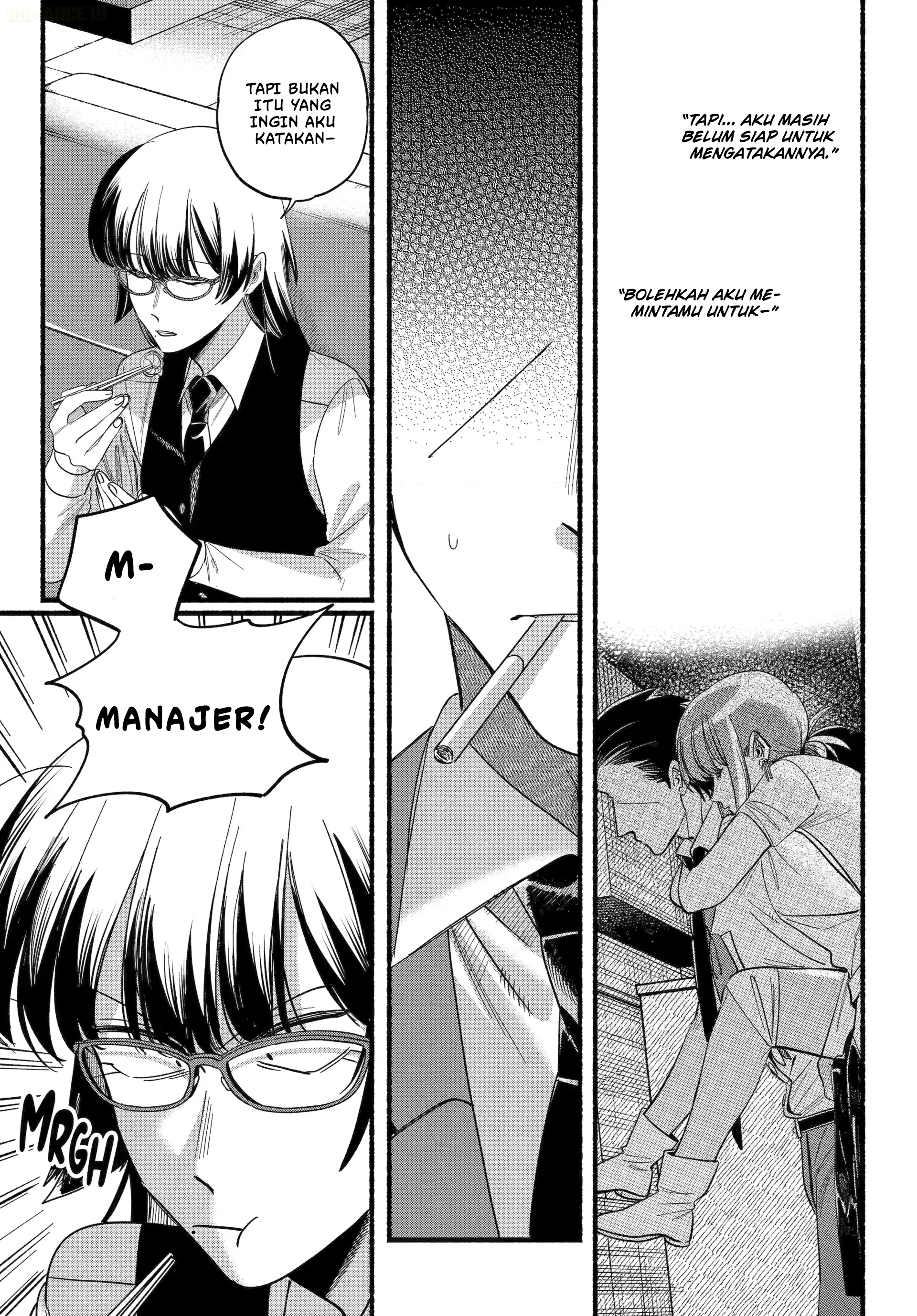 A Story About Smoking at the Back of the Supermarket (Super no Ura de Yani Suu Futari) Chapter 51 Bahasa Indonesia