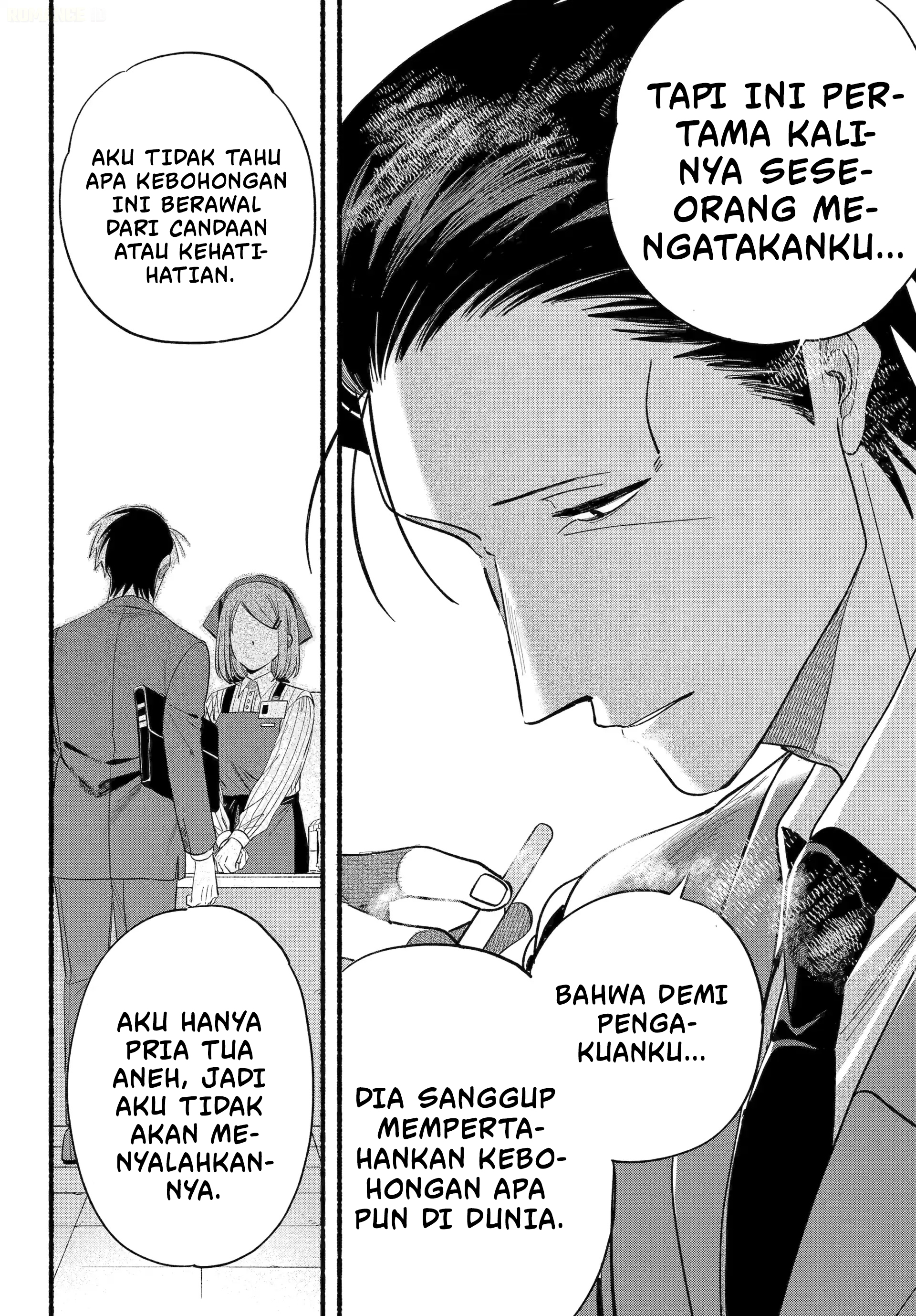 A Story About Smoking at the Back of the Supermarket (Super no Ura de Yani Suu Futari) Chapter 51 Bahasa Indonesia