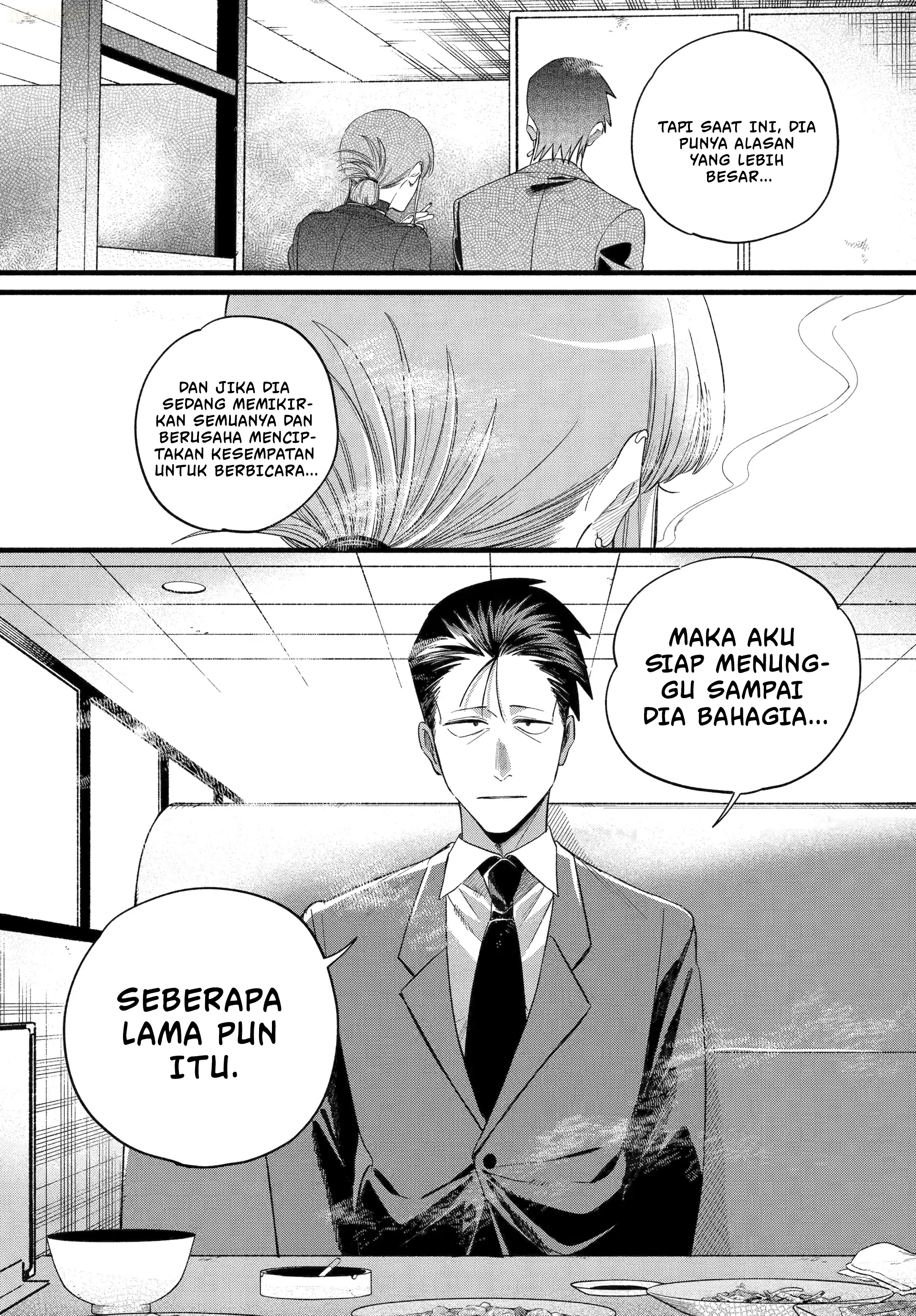 A Story About Smoking at the Back of the Supermarket (Super no Ura de Yani Suu Futari) Chapter 51 Bahasa Indonesia