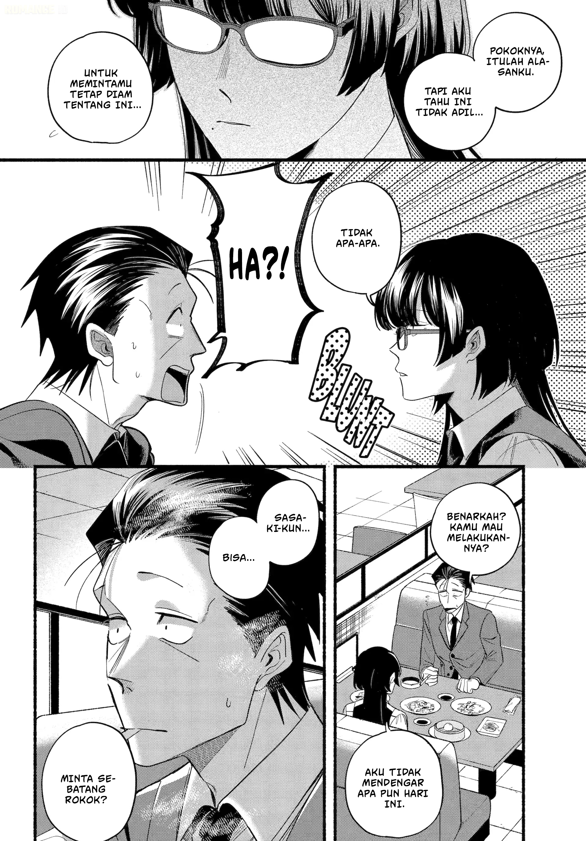 A Story About Smoking at the Back of the Supermarket (Super no Ura de Yani Suu Futari) Chapter 51 Bahasa Indonesia
