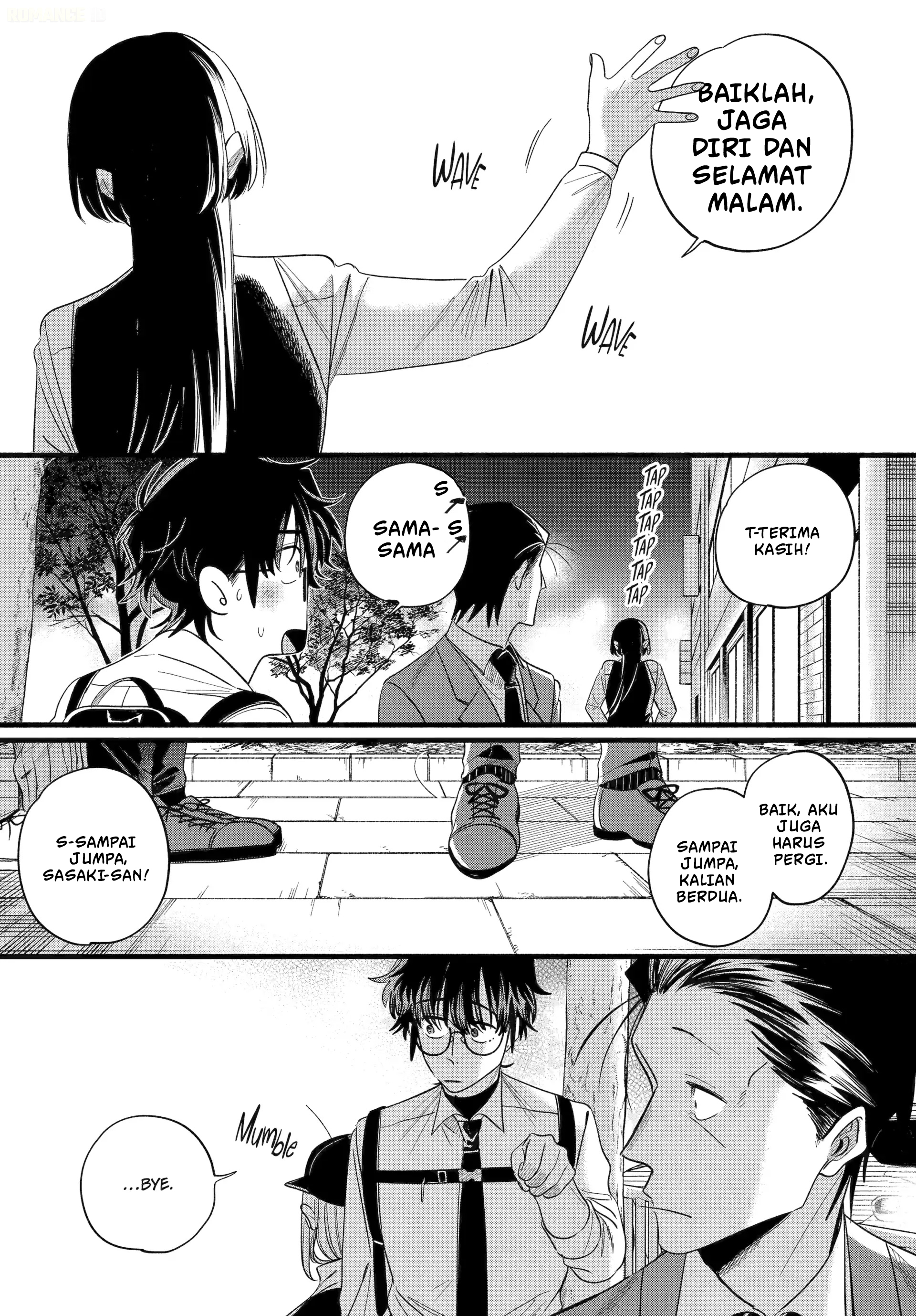 A Story About Smoking at the Back of the Supermarket (Super no Ura de Yani Suu Futari) Chapter 51 Bahasa Indonesia
