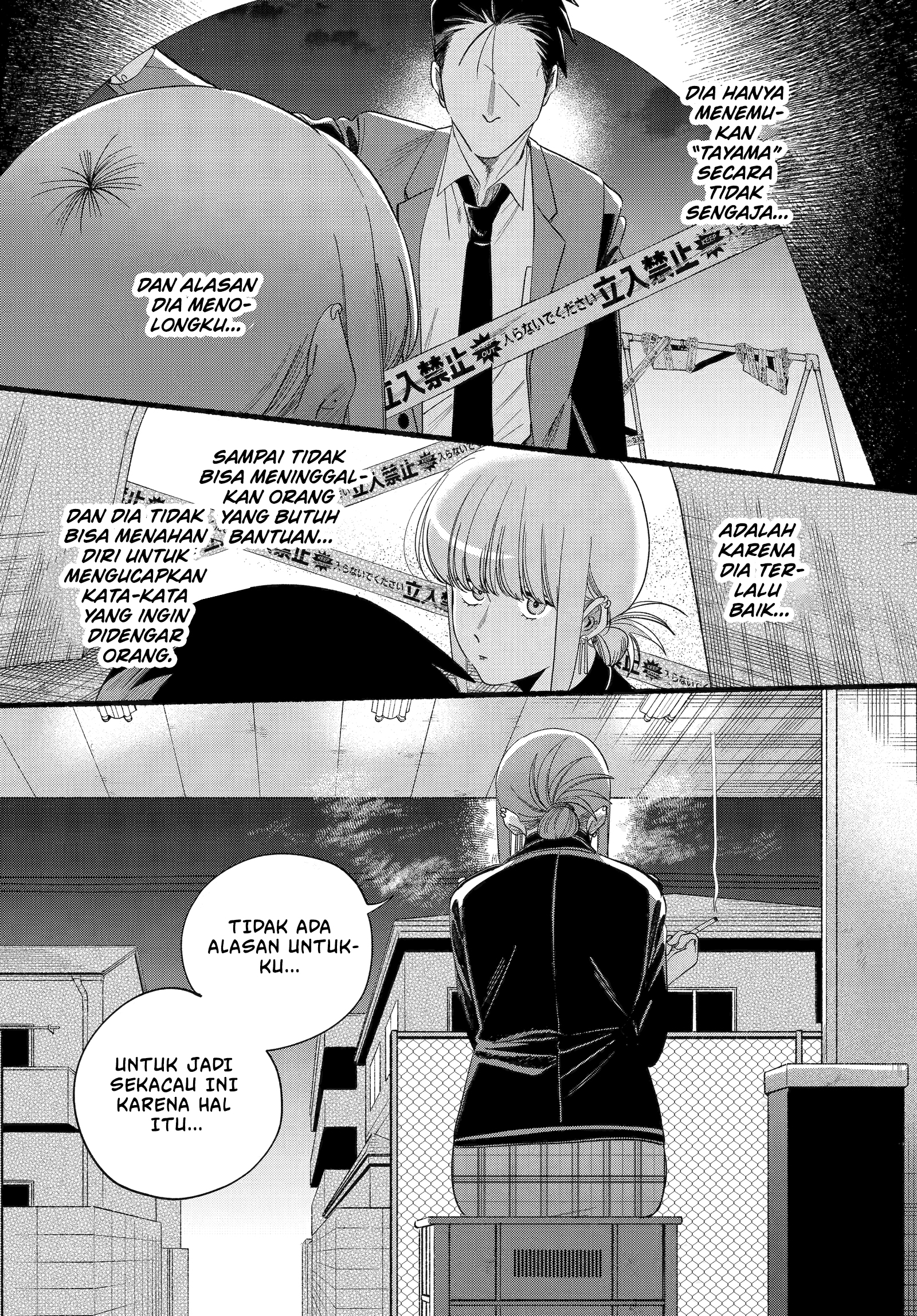 A Story About Smoking at the Back of the Supermarket (Super no Ura de Yani Suu Futari) Chapter 52 Bahasa Indonesia