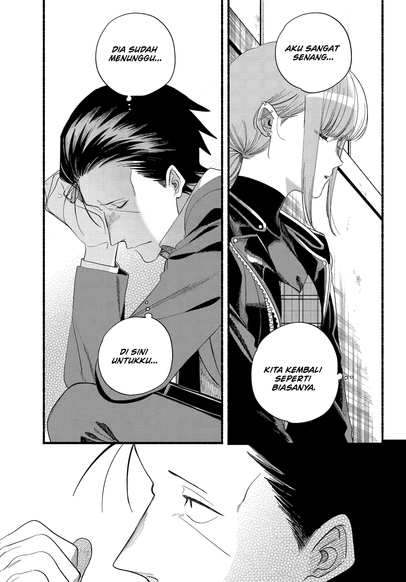 A Story About Smoking at the Back of the Supermarket (Super no Ura de Yani Suu Futari) Chapter 52 Bahasa Indonesia