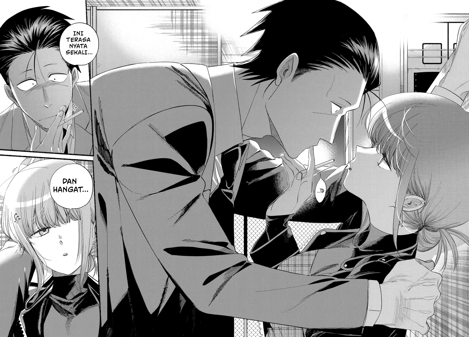 A Story About Smoking at the Back of the Supermarket (Super no Ura de Yani Suu Futari) Chapter 52 Bahasa Indonesia