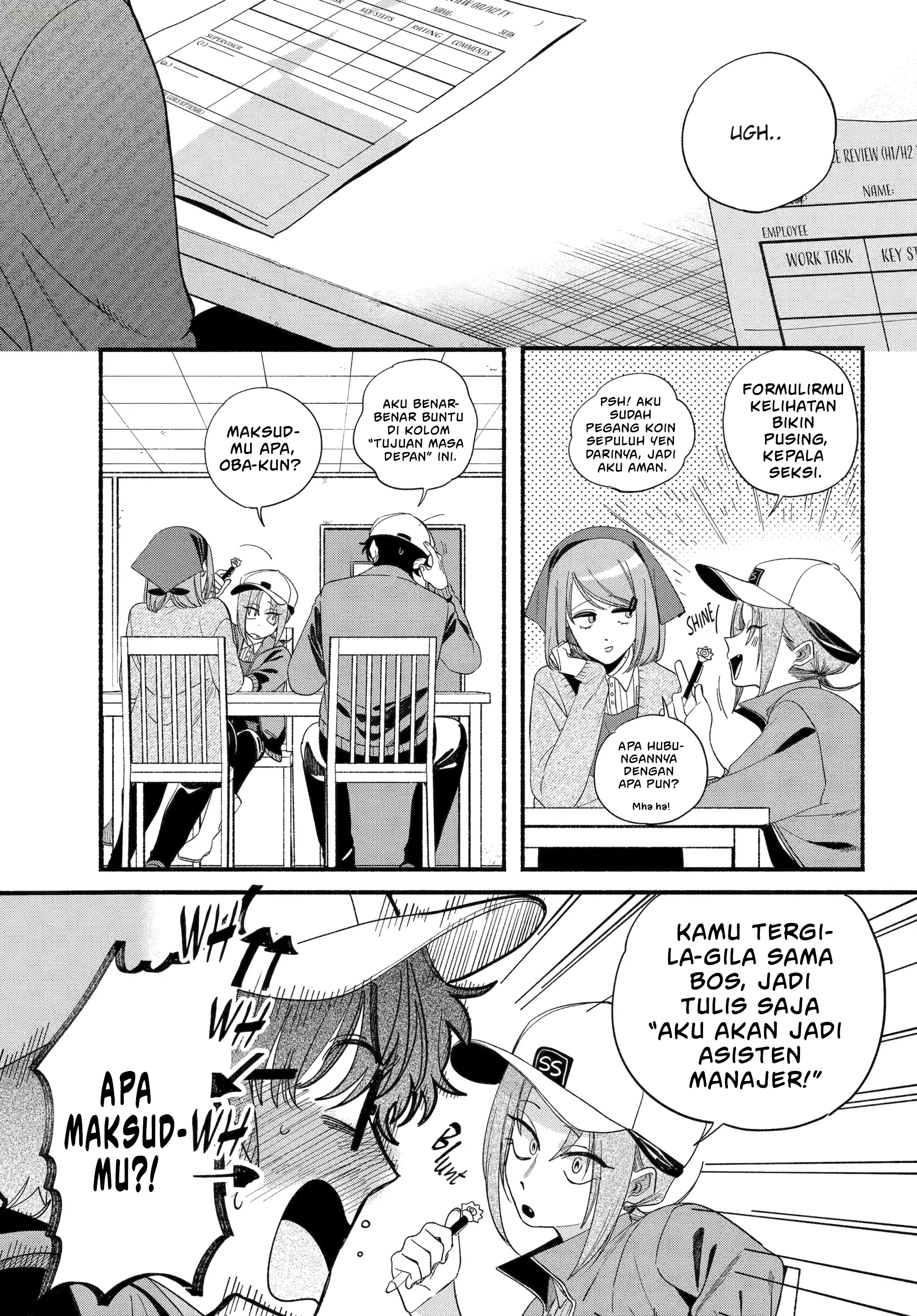 A Story About Smoking at the Back of the Supermarket (Super no Ura de Yani Suu Futari) Chapter 54 Bahasa Indonesia