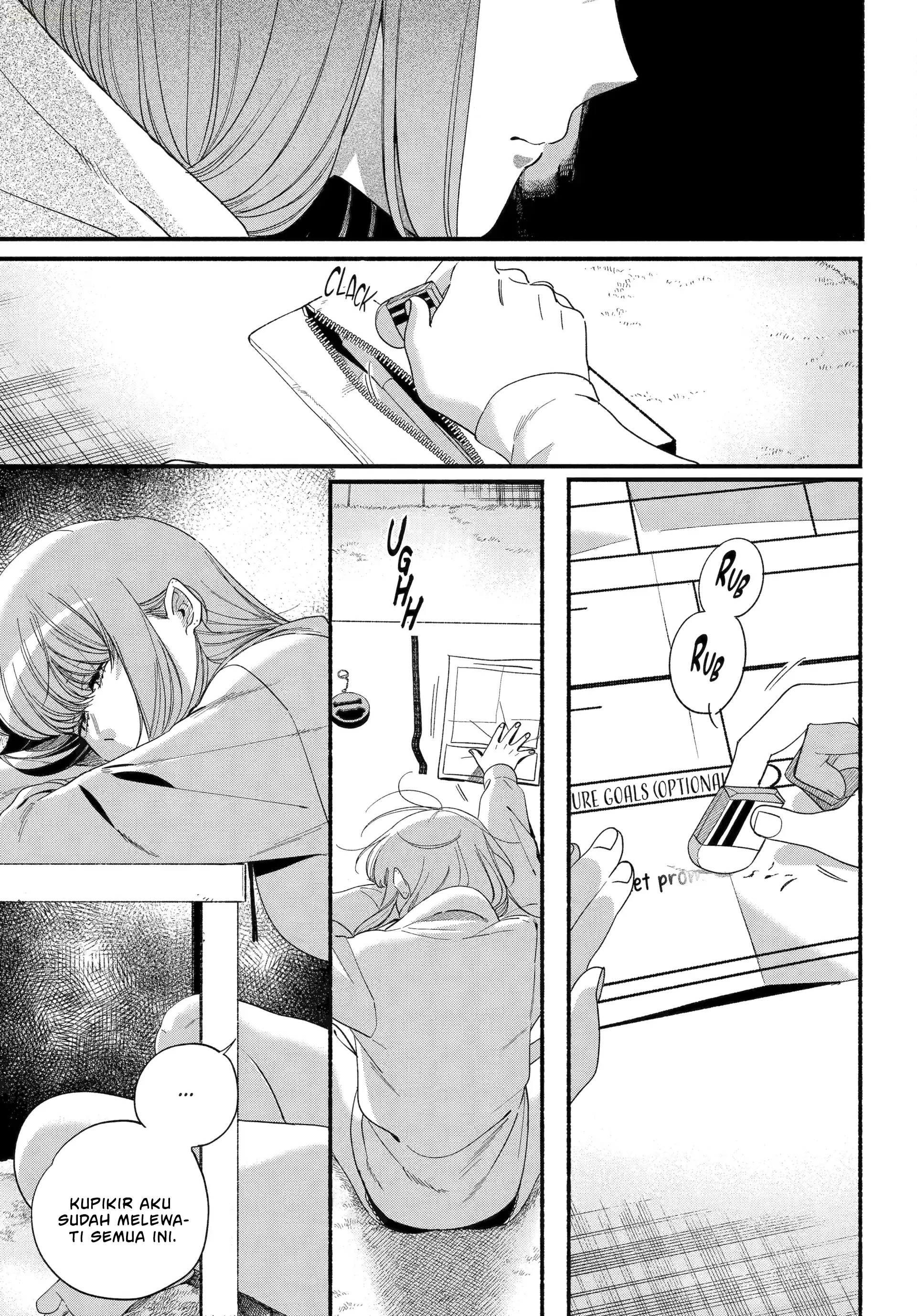 A Story About Smoking at the Back of the Supermarket (Super no Ura de Yani Suu Futari) Chapter 54 Bahasa Indonesia