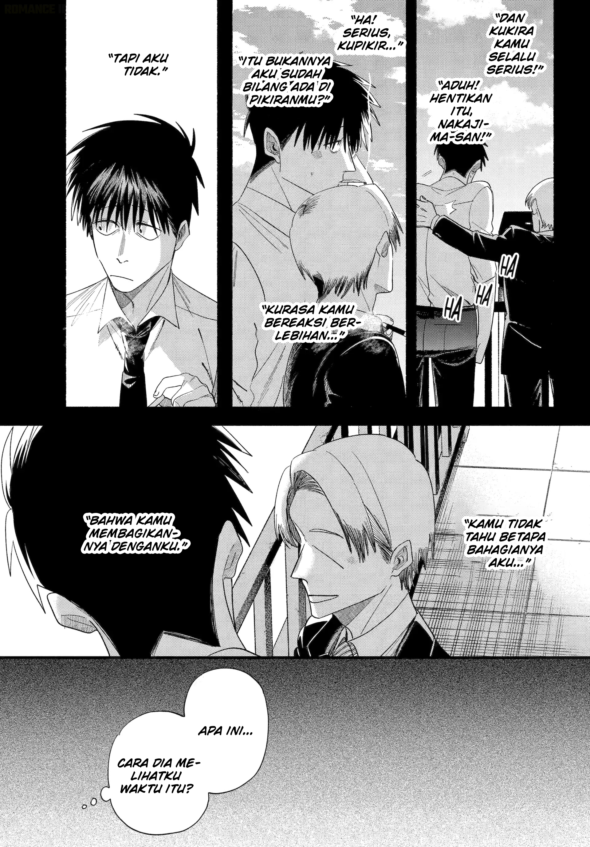 A Story About Smoking at the Back of the Supermarket (Super no Ura de Yani Suu Futari) Chapter 54 Bahasa Indonesia