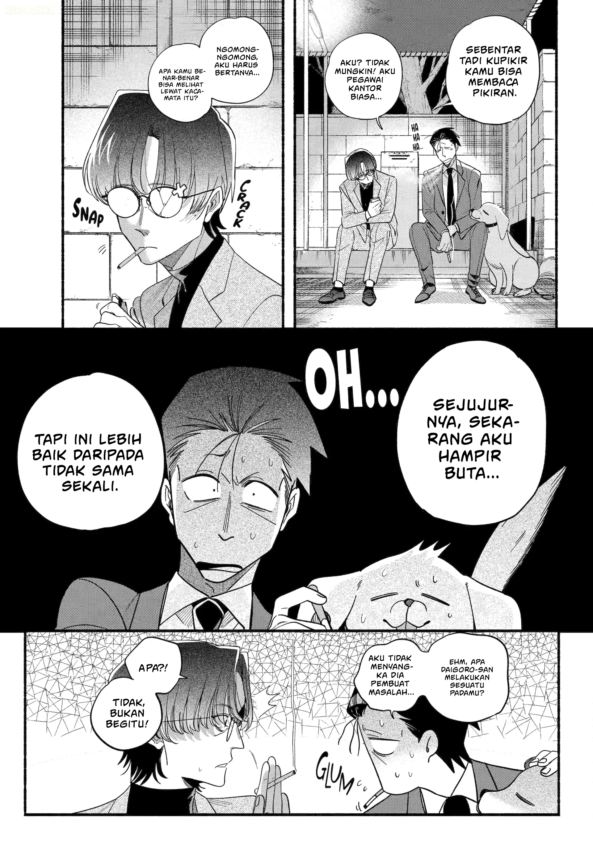 A Story About Smoking at the Back of the Supermarket (Super no Ura de Yani Suu Futari) Chapter 54 Bahasa Indonesia