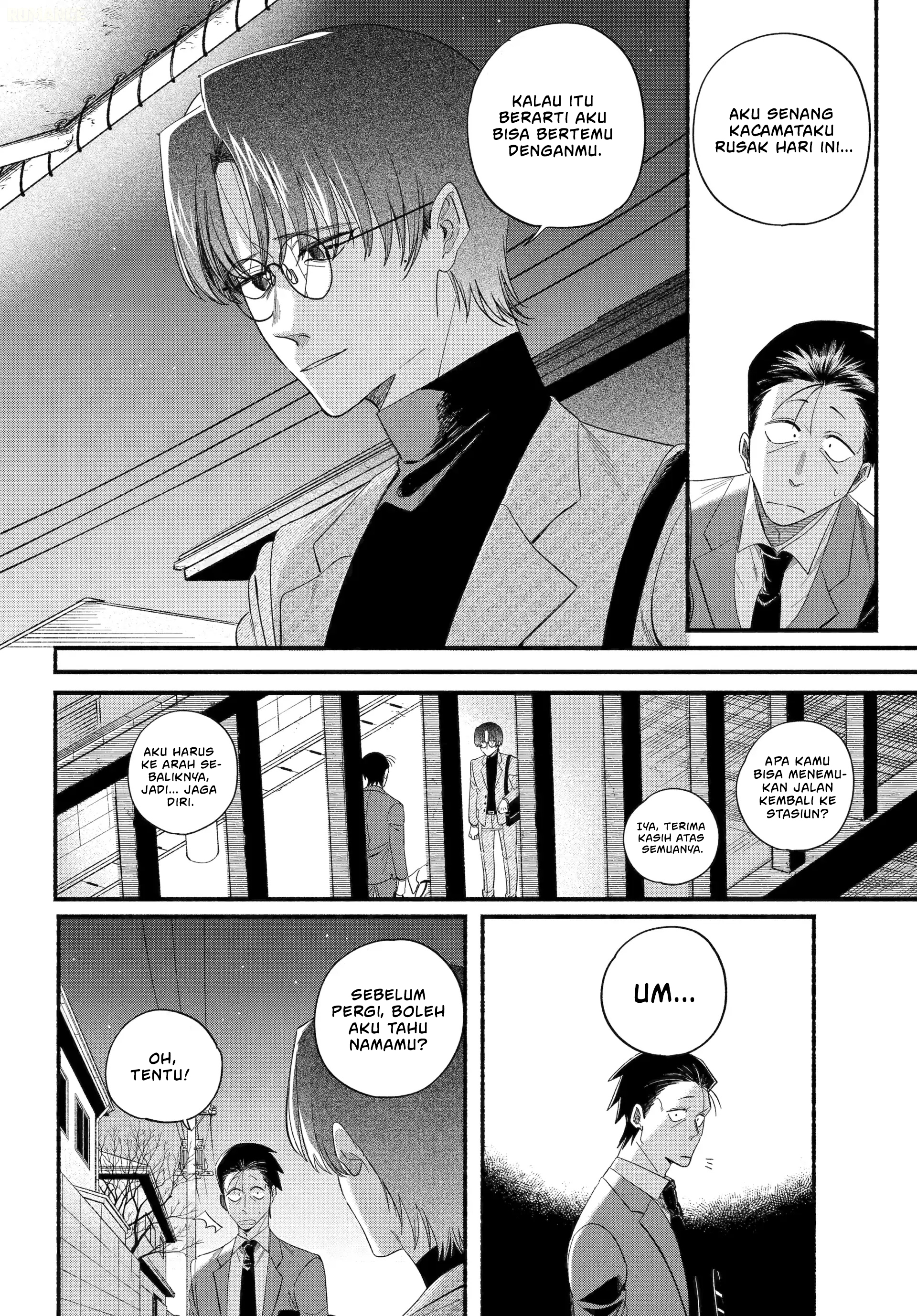 A Story About Smoking at the Back of the Supermarket (Super no Ura de Yani Suu Futari) Chapter 54 Bahasa Indonesia