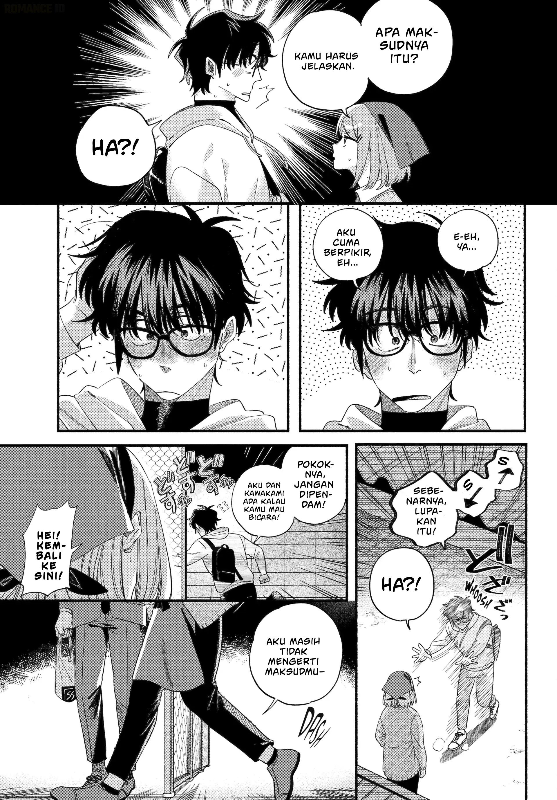 A Story About Smoking at the Back of the Supermarket (Super no Ura de Yani Suu Futari) Chapter 55 Bahasa Indonesia