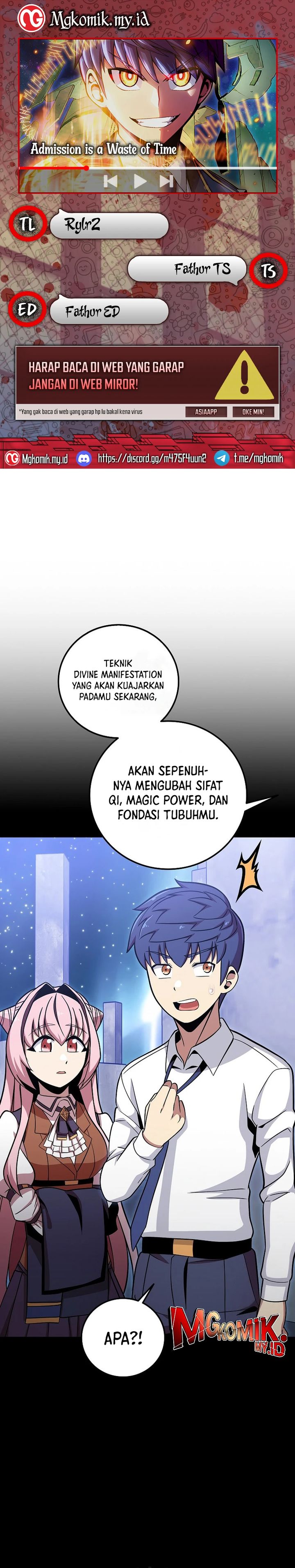 Admission is a Waste of Time chapter 40