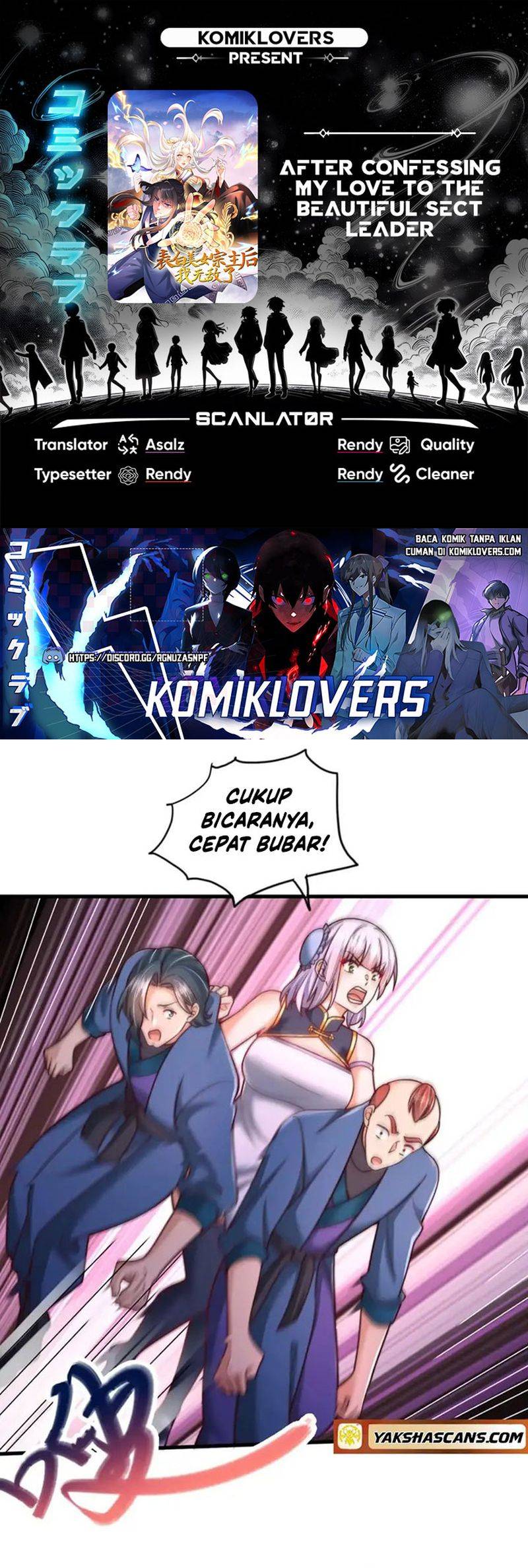 After Confessing My Love to the Beautiful Sect Leader, I Become Invincible? Chapter 20 Bahasa Indonesia