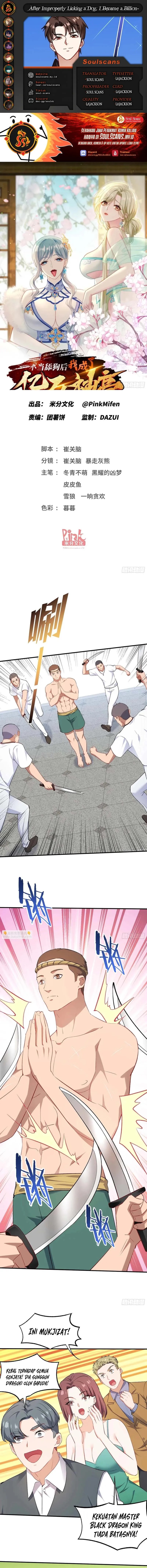 After Improperly Licking a Dog, I Became a Billionaire Chapter 259 Bahasa Indonesia