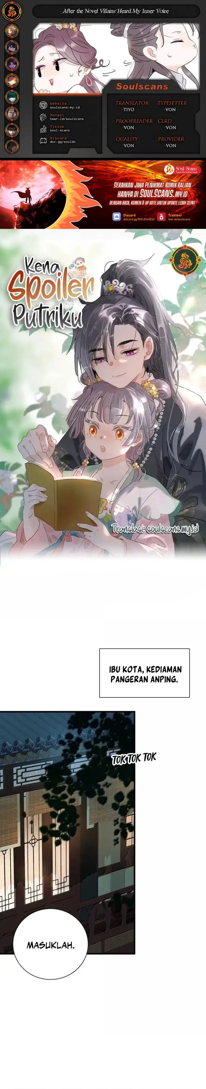 After the Novel Villains Heard My Inner Voice Chapter 35 Bahasa Indonesia