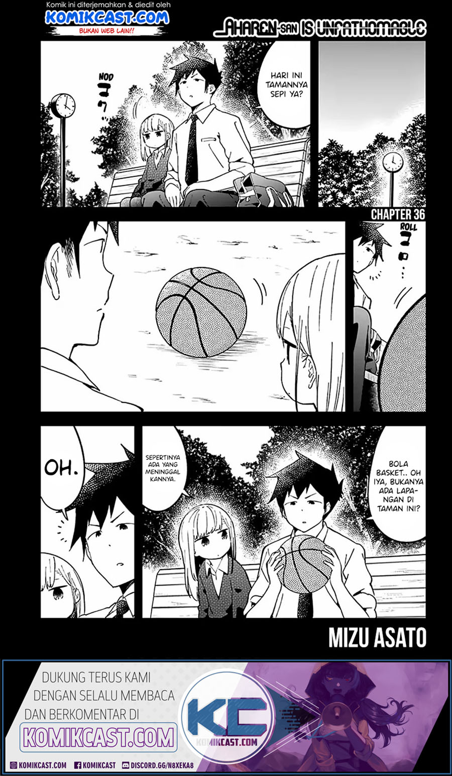 Aharen-san wa Hakarenai Chapter 36 Bahasa Indonesia