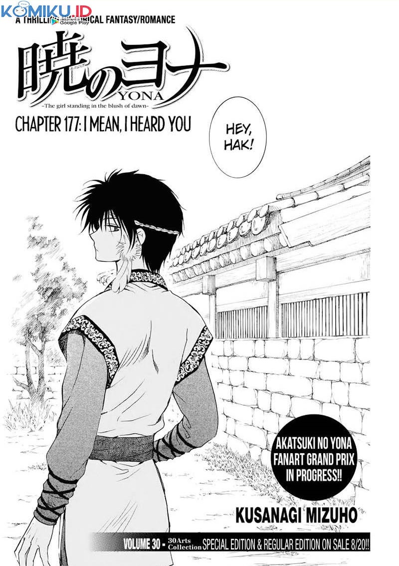 Akatsuki no Yona Chapter 177 Bahasa Indonesia