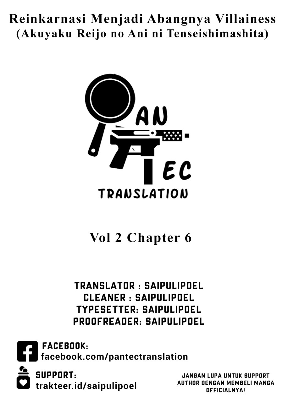 Akuyaku Reijo no Ani ni Tenseishimashita Chapter 06 Bahasa Indonesia