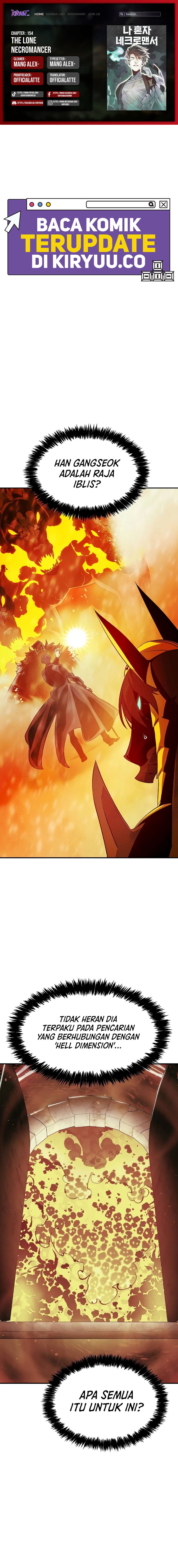 Alone Necromancer Chapter 155 Bahasa Indonesia