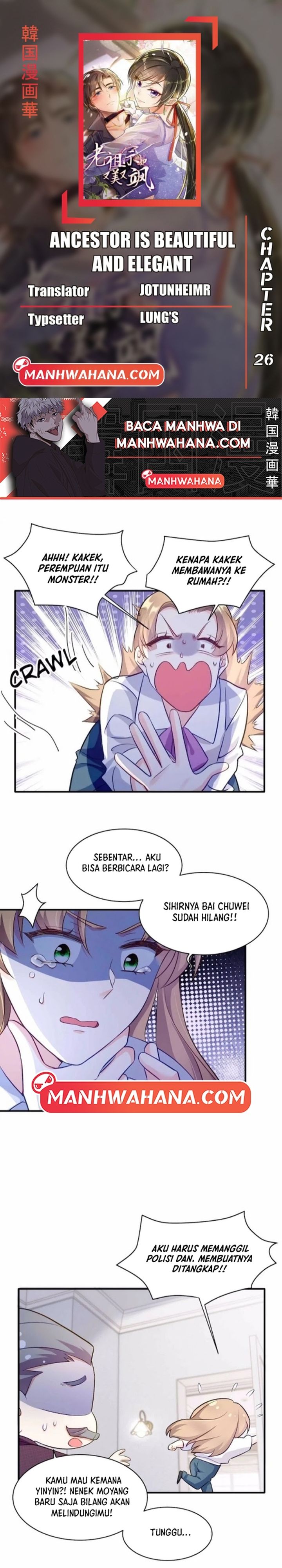 Ancestor is Beautiful and Elegant Chapter 26 Bahasa Indonesia