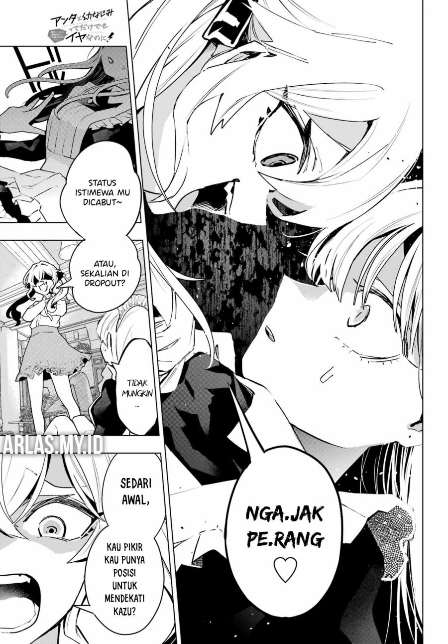 Anta to Osananajimitte dake demo Iyananoni! ~Zekkou kara Hajimaru S-kyuu Bishoujo to no Gakuen Nariagari Seikatsu~ Chapter 08 Bahasa Indonesia