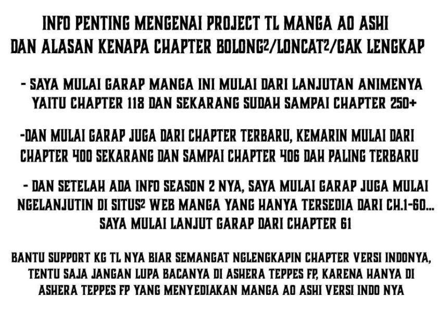 Ao Ashi chapter 62