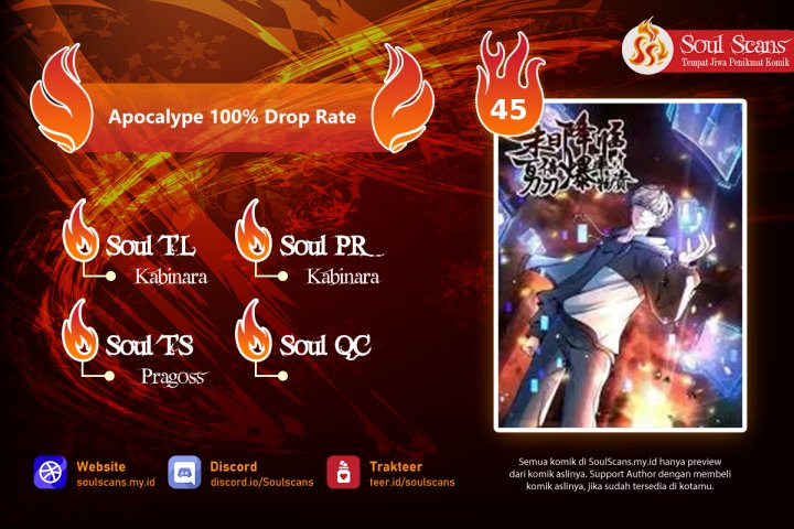 Apocalypse 100% Drop Rate Chapter 45 Bahasa Indonesia