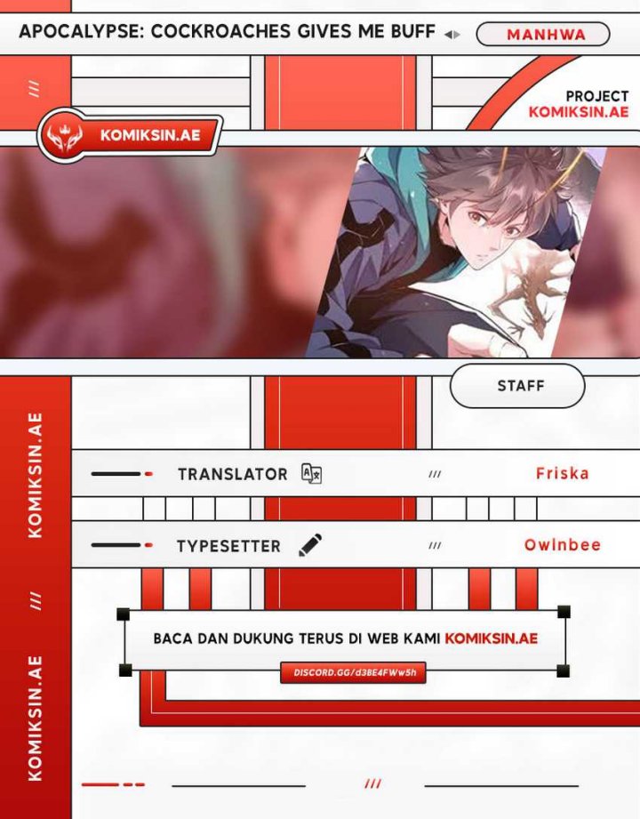 Apocalypse: Cockroaches Gives Me Buff Chapter 34 Bahasa Indonesia