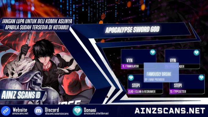 Apocalypse Sword God Chapter 68 Bahasa Indonesia
