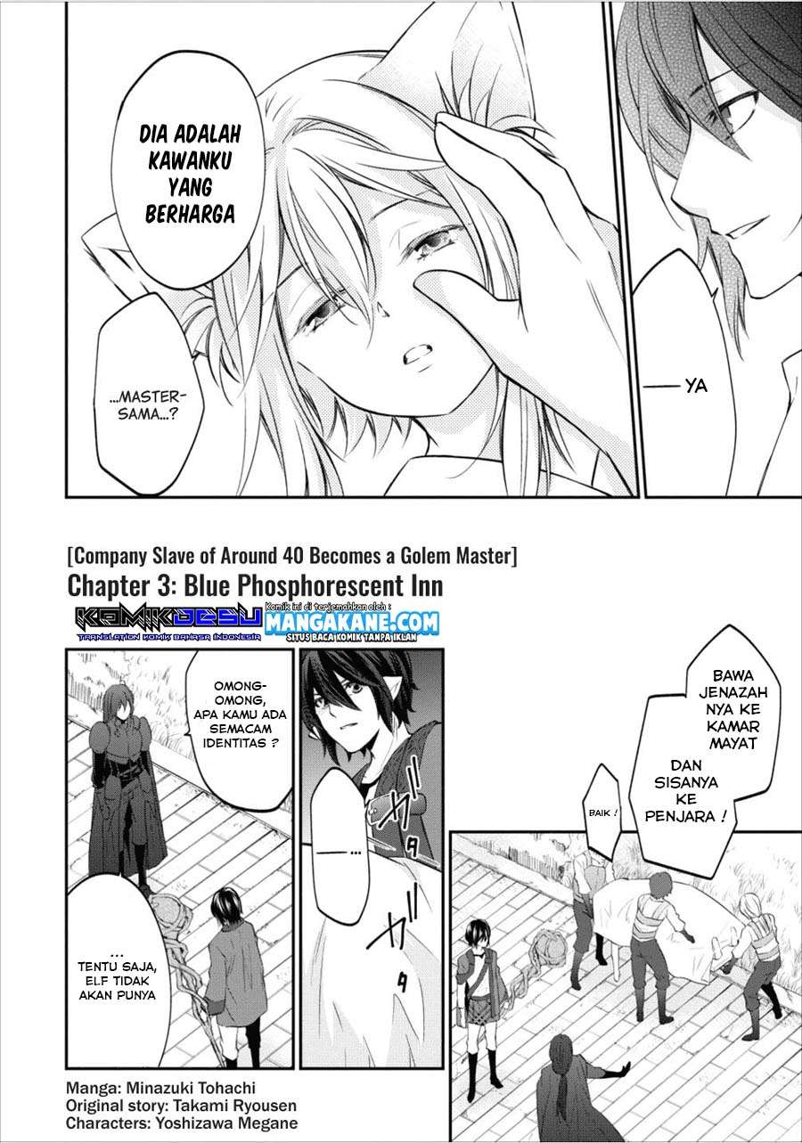 Arafoo Shachiku no Golem Master Chapter 03 Bahasa Indonesia