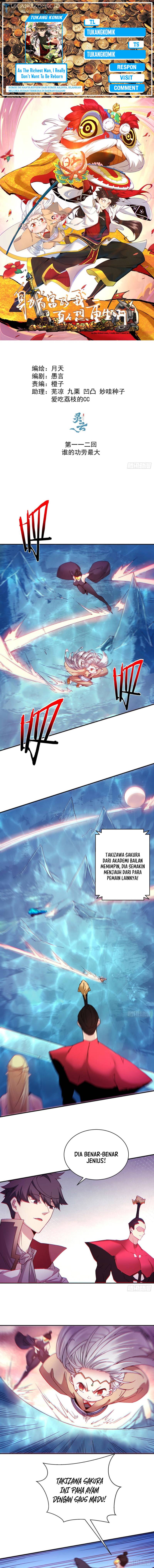 As The Richest Man, I Really Don’t Want To Be Reborn Chapter 112 Bahasa Indonesia
