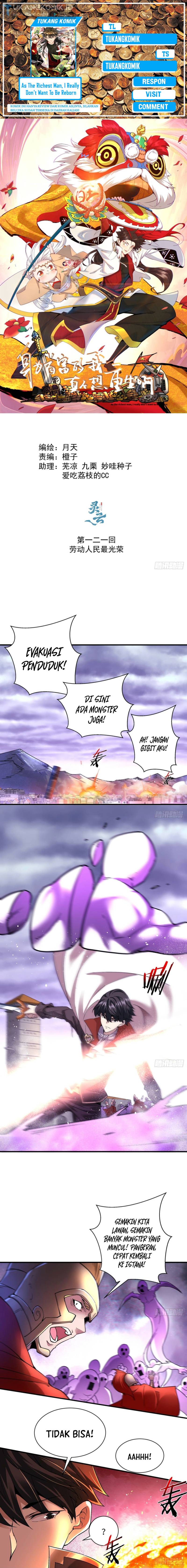 As The Richest Man, I Really Don’t Want To Be Reborn Chapter 121 Bahasa Indonesia