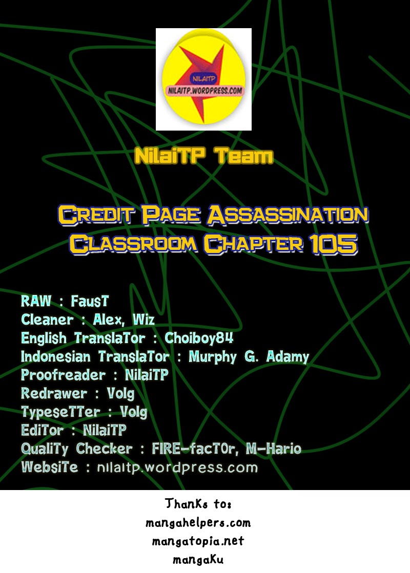 Assassination Classroom Chapter 105