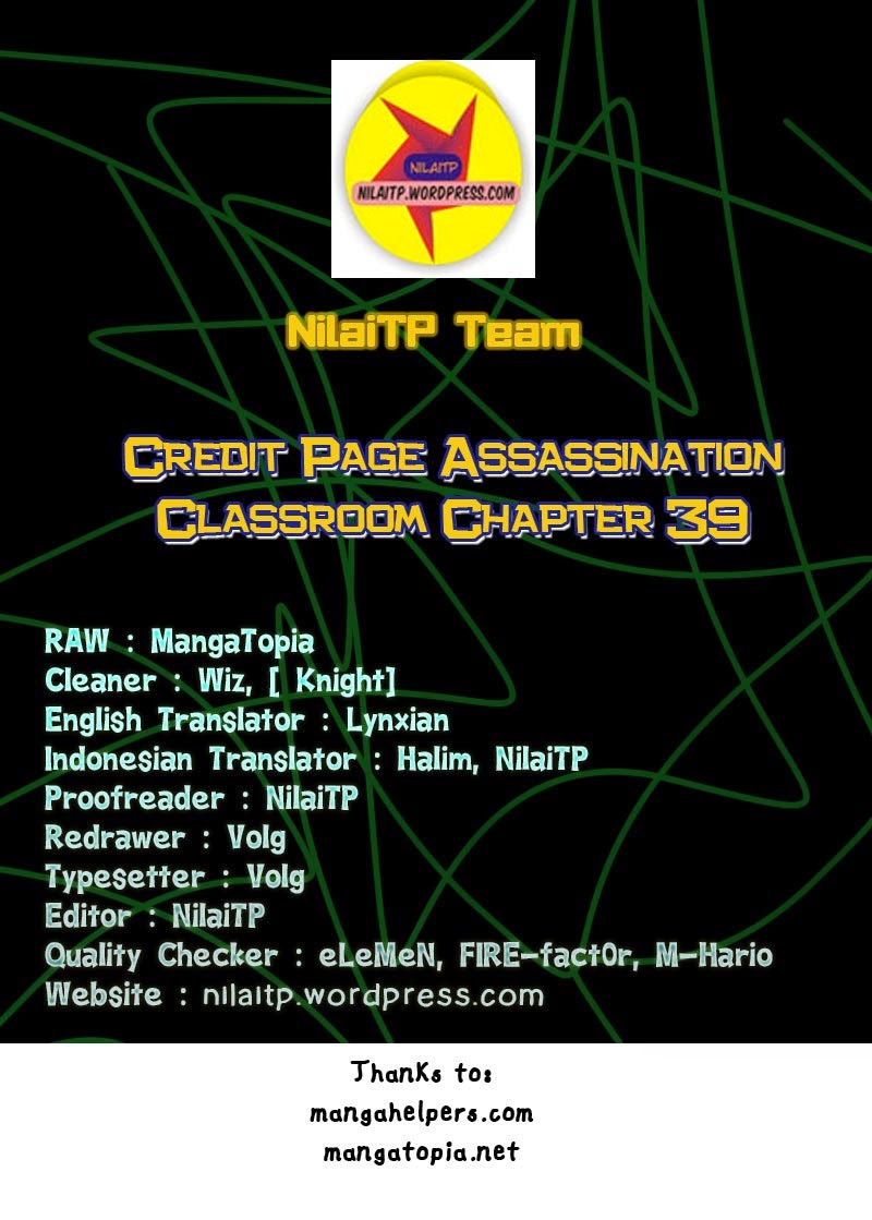 Assassination Classroom Chapter 39